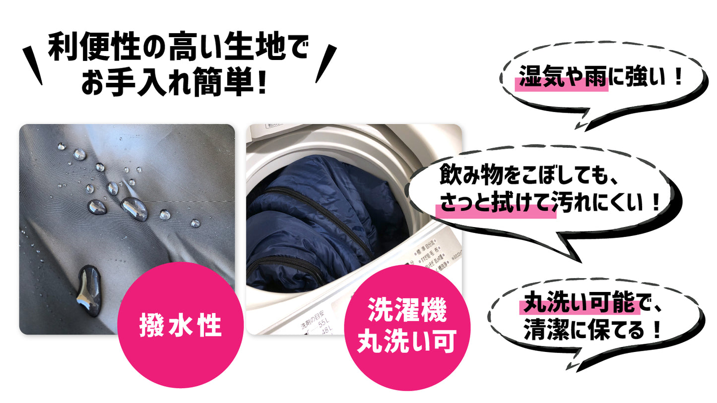 収納時から43倍広がるドデカの寝袋！
