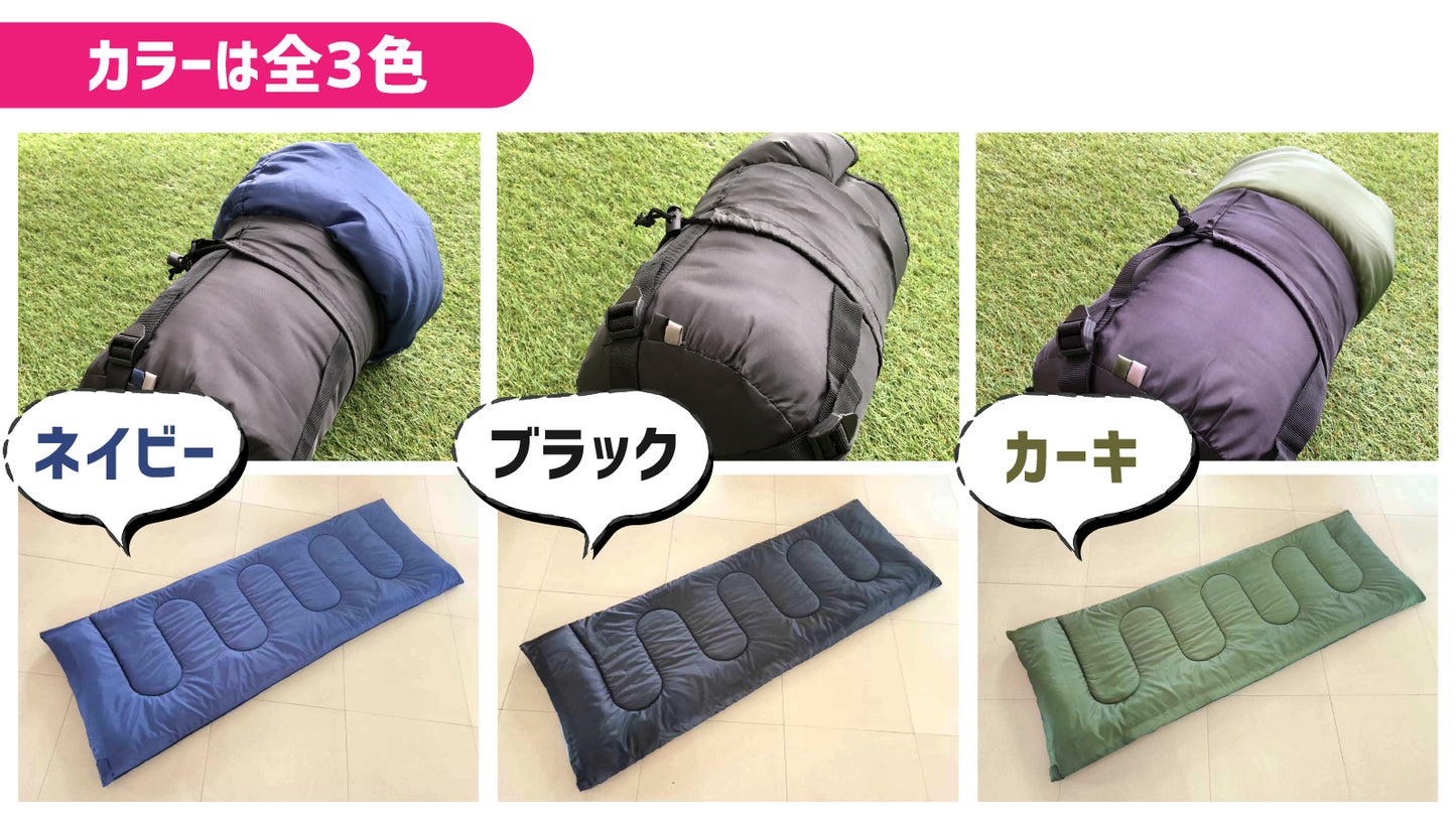 収納時から43倍広がるドデカの寝袋！