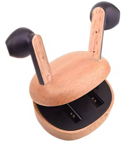 ＜完全受注生産＞天然木製ワイヤレスイヤホン『woodpods』
